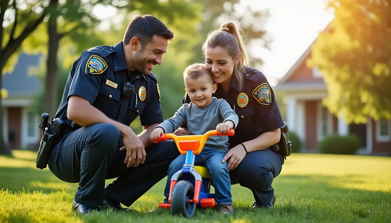 Des policiers offrent un cadeau spécial à un jeune garçon dans le Missouri central-sud